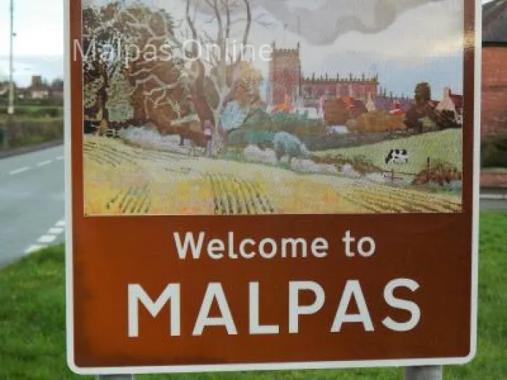 The village boundary sign