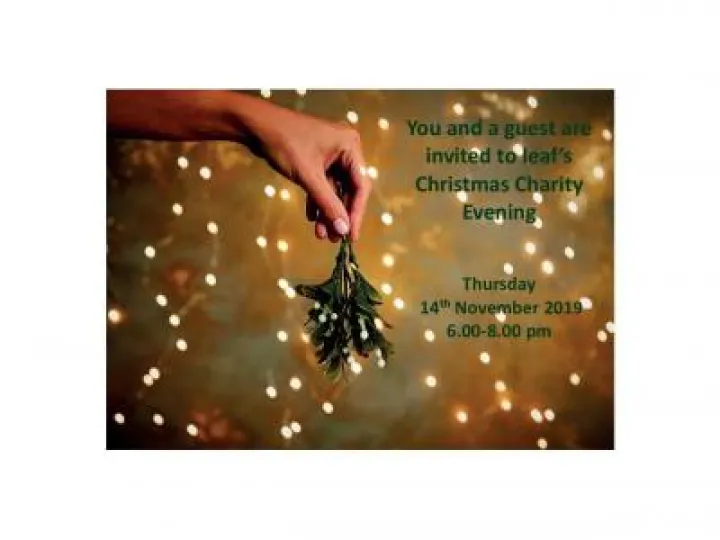 Leaf Christmas Charity Evening