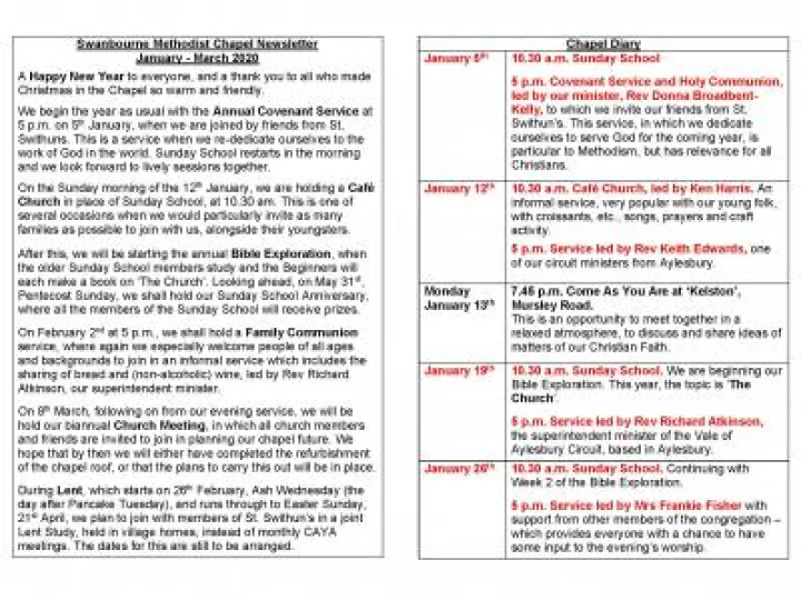 Swanbourne Chapel Newssheet Jan – Mar 2020_Page_1