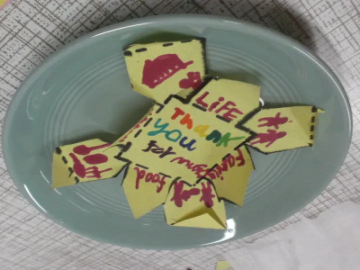 2018 Sept Prayer flower origami