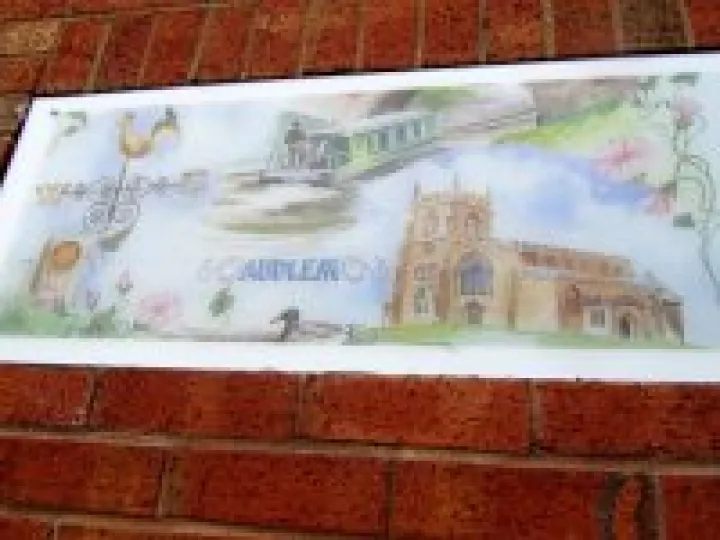 Audlem Toilets &ndash; plaque by Jo Halden