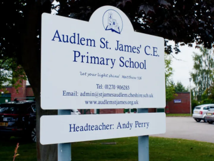 Sign St James School