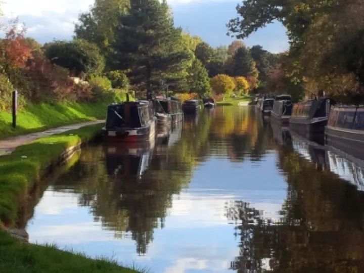 Autumn Canal Scene