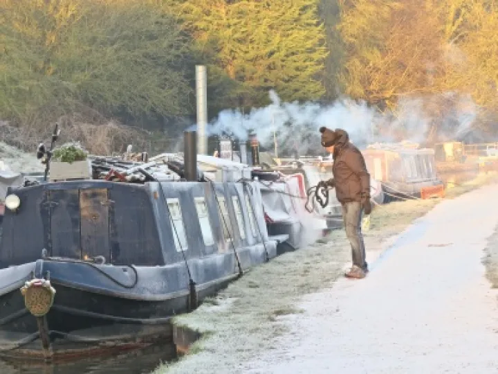 Frosty Canal Scene