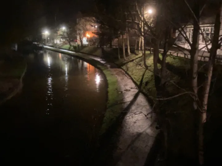 Audlem Wharf by Night