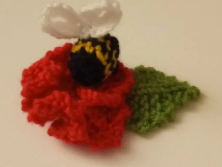 Flower with bee (Carolyn)