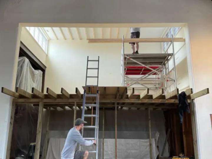 Scaffolding over Choir Stalls 3