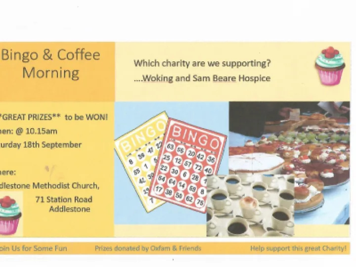 18 Sept. Coffee Morning &ndash; Bingo poster