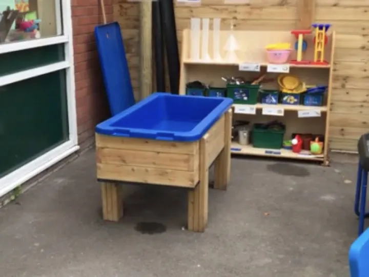 More outside play materials for Amethyst Class