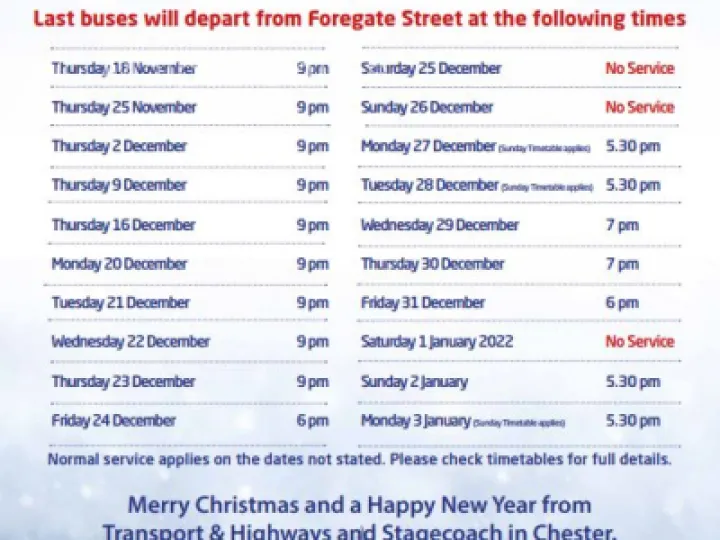 Park and Ride opening times