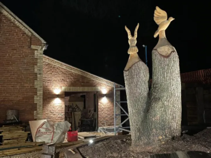 Youth Room and Garden at night