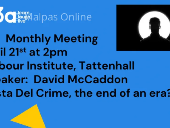 U3A April 2022 Poster