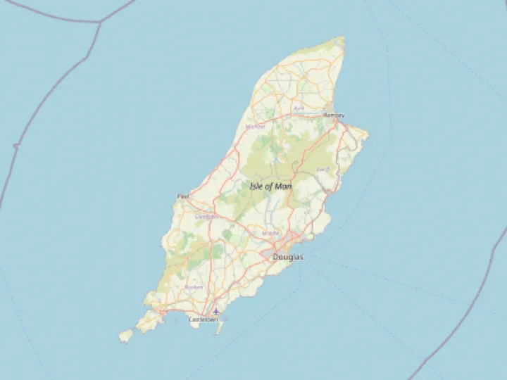 Map showing the location of Methodist Isle of Man