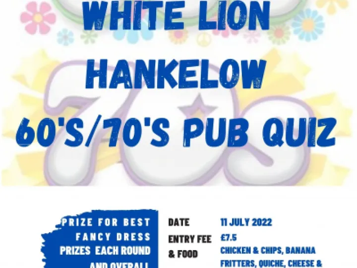 Wl Pub Quiz 60s 70s