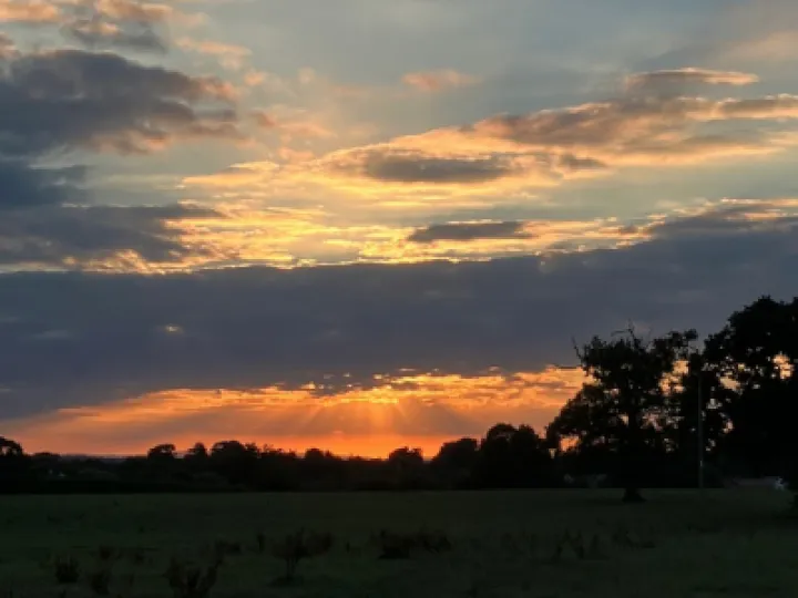 Sunset over Audlem 30/08/2022