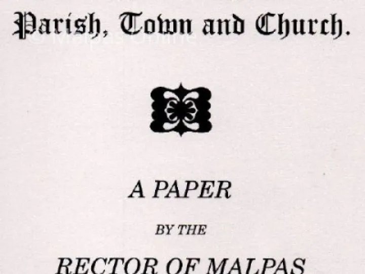 Malpas, Parish, Town and Church