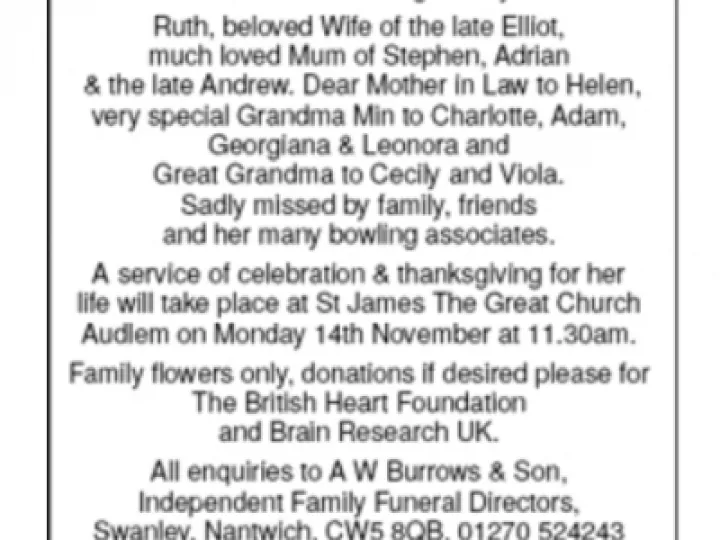 Ruth Margaret Hulme