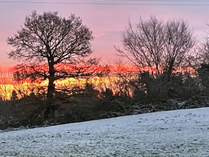 Sunrise over Copthorne