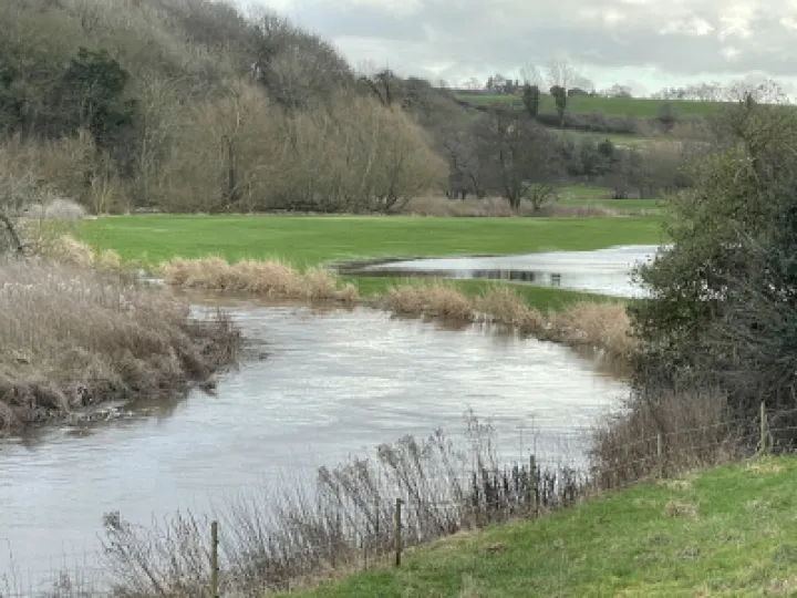 The River Weaver level is getting high
