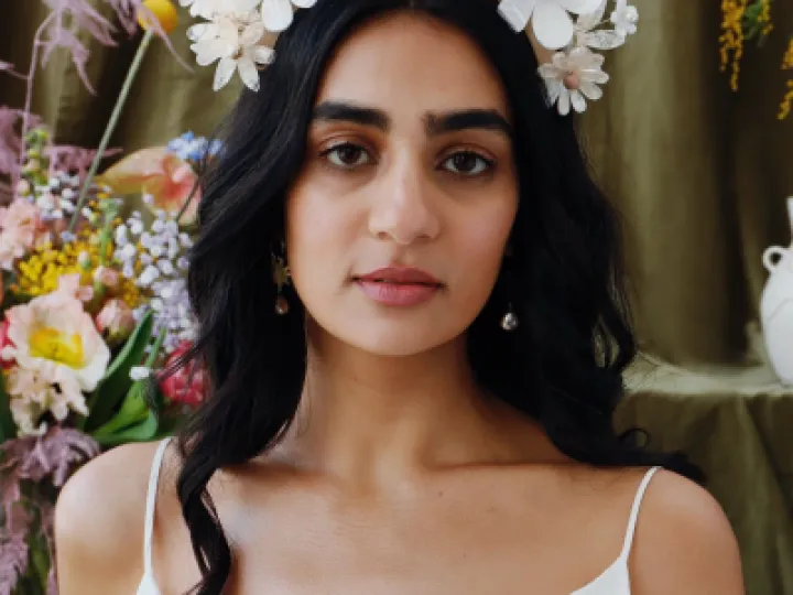 Meadow Headpiece in White (1)