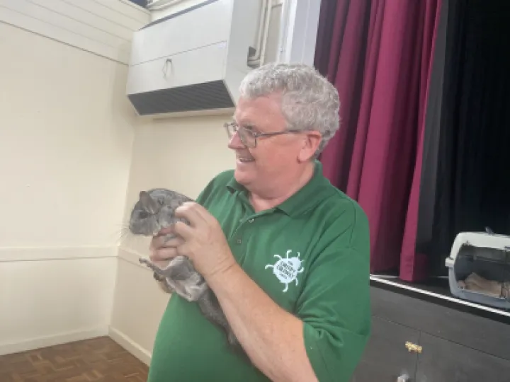Summer fete 2023 fluffy Little chap at the creepy Crawley show