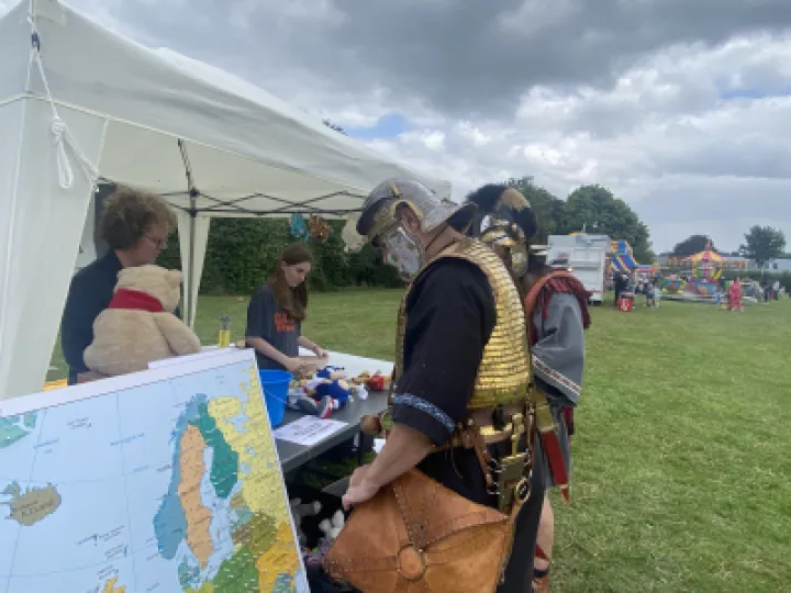 Summer fete 2023 Legionnaires shopping around