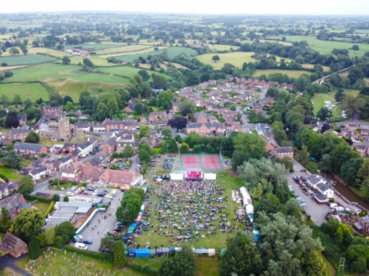 Aerial View Of Roy G Hemmings And The Dictionary Of Soul Performing  1