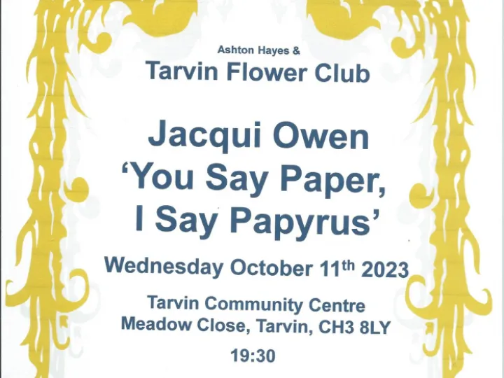 Flower Club Meeting Poster Oct 2023 PhotoScan