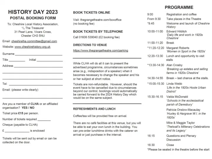 History Day Leaflet B