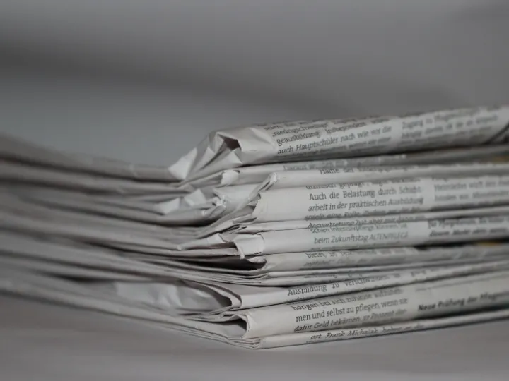 Folded Newspapers