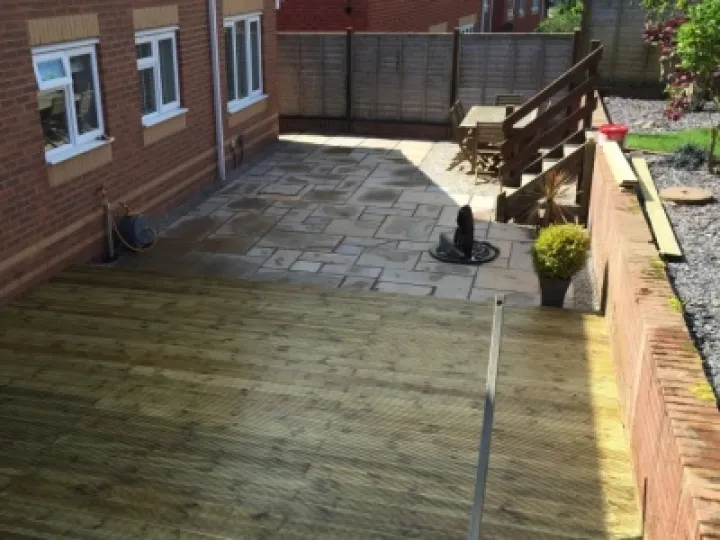 domestic block patio and boards