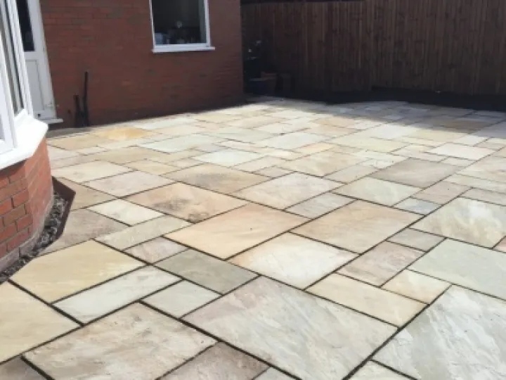 Patio paving slabs