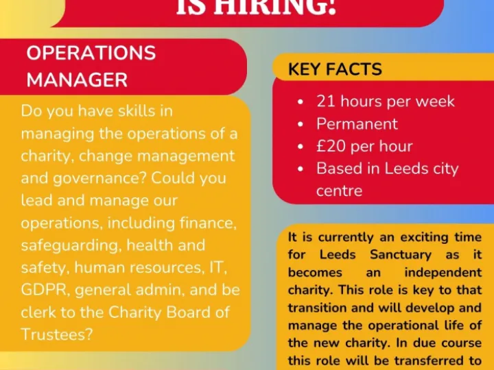 Operatins Manager Leeds Sanctuary