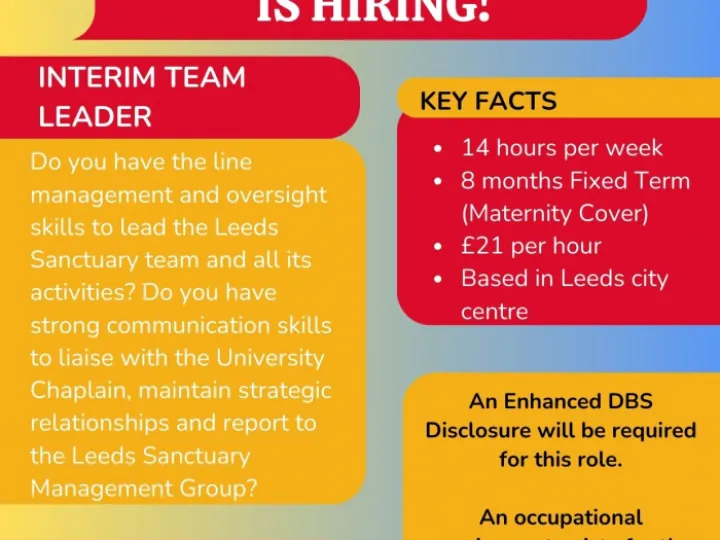 Interim Team Leader Leeds Sanctuary