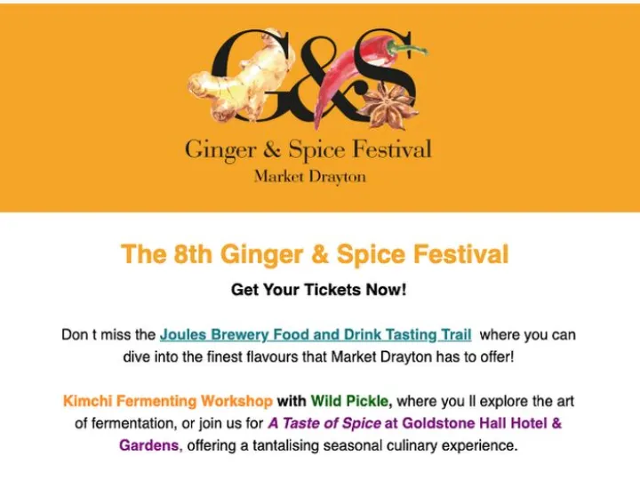 Ginger and Spice festival
