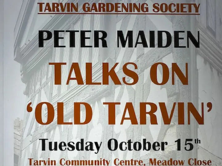 Tarvin Gardening Society meeting 15 Oct 2024