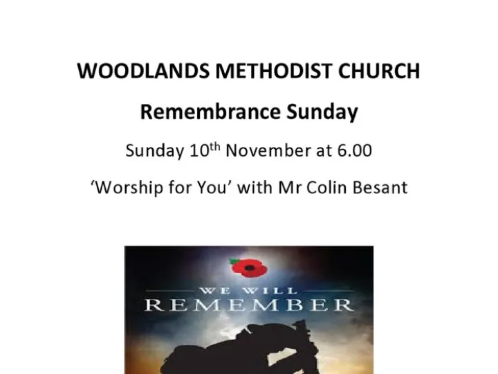 Woodlands Remembrance 2024