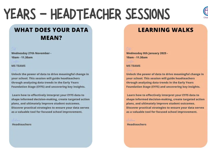 EYFS CPD for Headteachers