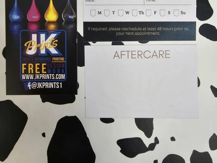 Next appointment card