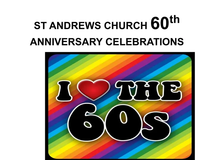 60s Concert April 25