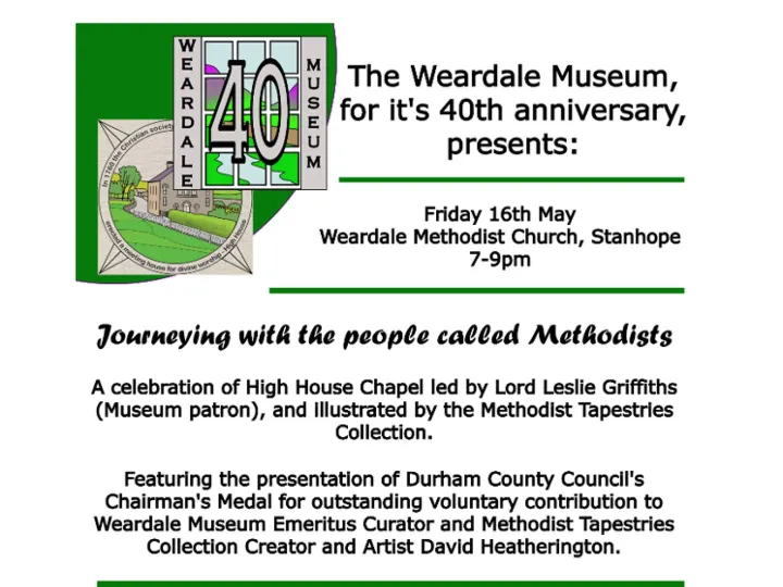 Weardale Museum 40th anniversary