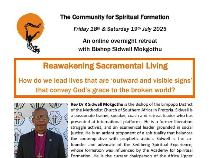 Community For Spiritual Formation 18 and 19 July 2