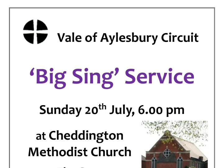 Big Sing Poster Cheddington