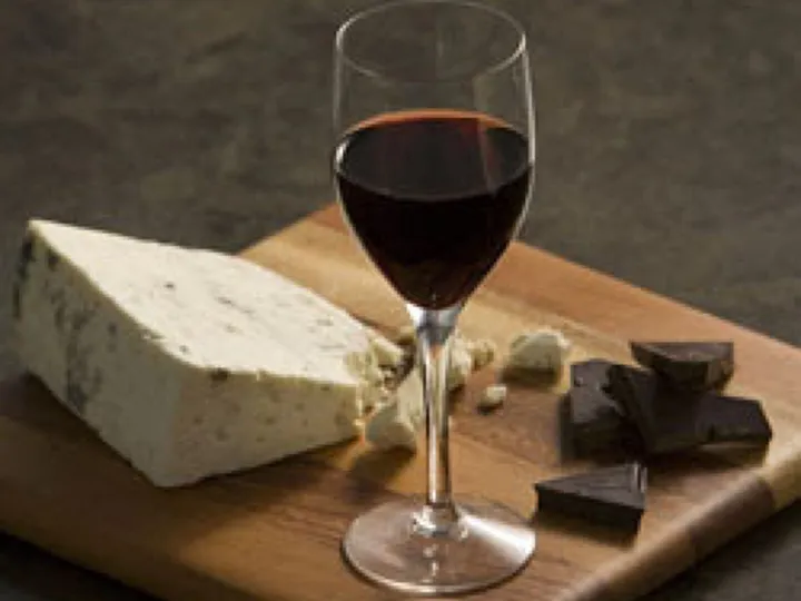 Wine cheese chocolate