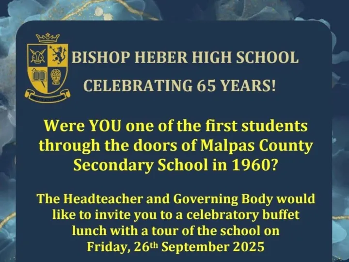 Bishop Heber 65 year
