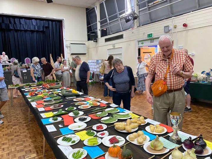 Viewing Vegetable Exhibits