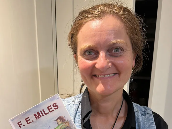 Fi Miles with her Debut Novel