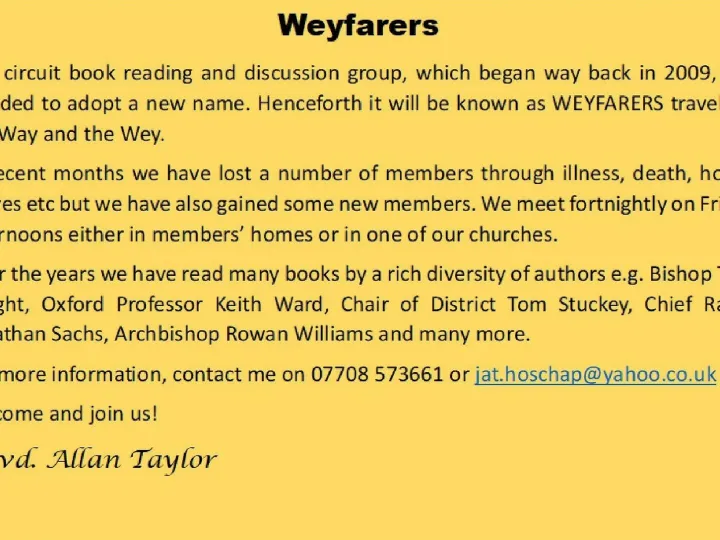 Weyfarers
