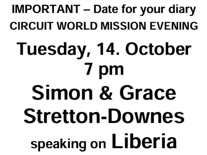 Circuit World Mission Evening Richmond 14.10.2025