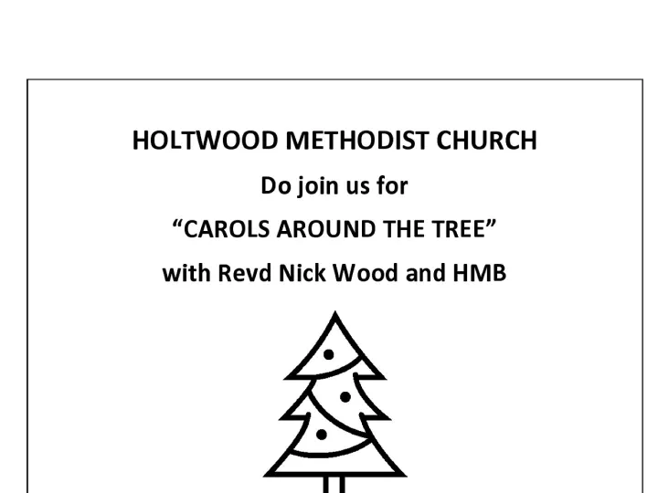 Carols Around The Tree 2025